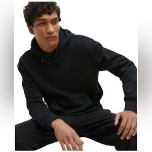 Black Hoodie and Sweatpants Set